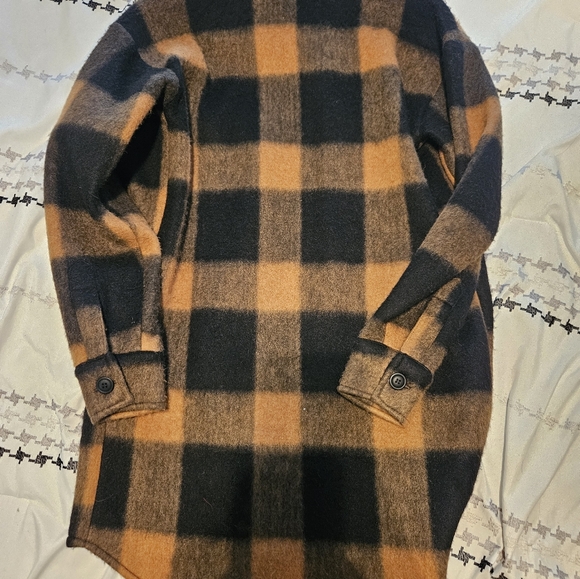 Flannel peacoat - Picture 2 of 3